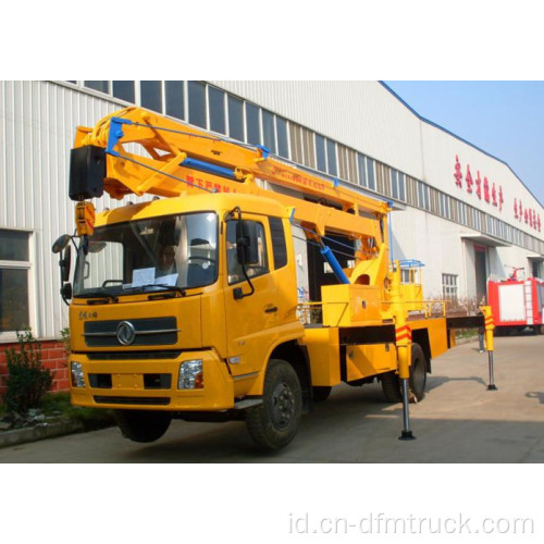 Stabilitas yang lebih baik Dongfeng Aerial Working Platform Truck